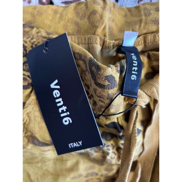 Venti6 Animal Print Stretch Jogger Pants in Brown - Sz XS - Picture 3 of 5